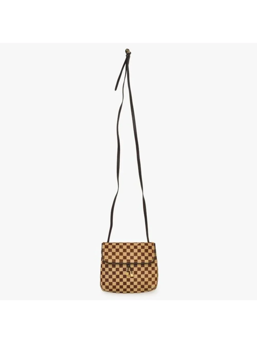 Louis Vuitton Damier Sauvage Gazelle Cross Calf Hair Brown Crossbody